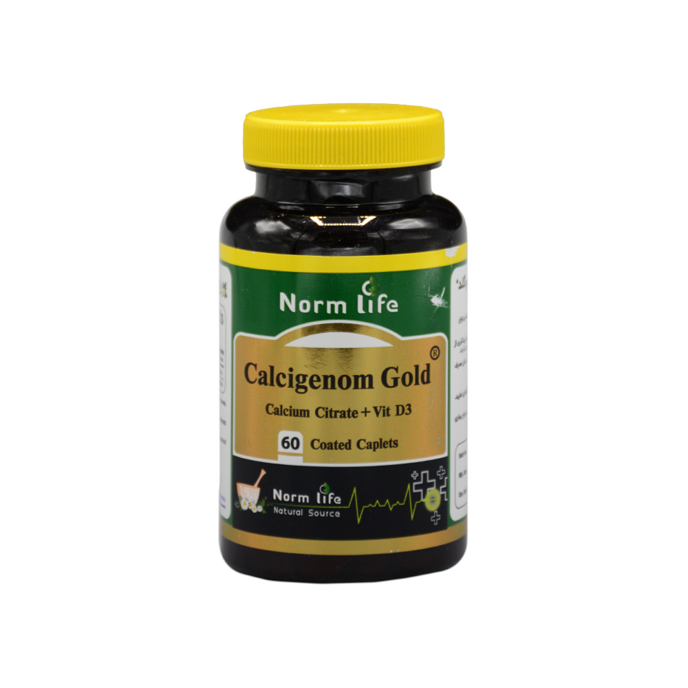 norm-life-calcigenon-gold-60tabs-1.jpg قرص کلسی ژنون گلد نورم لایف 60 عددی - Image 1